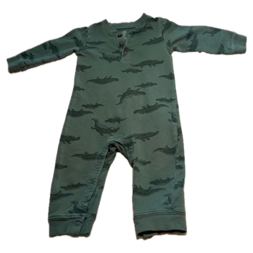 carter's alligator romper 12M